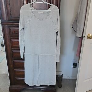 Prana Cream Long Sleeve Dress